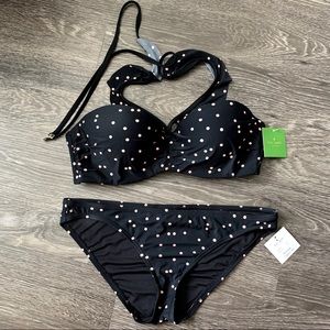 Kate spade pink polka dot bikini
